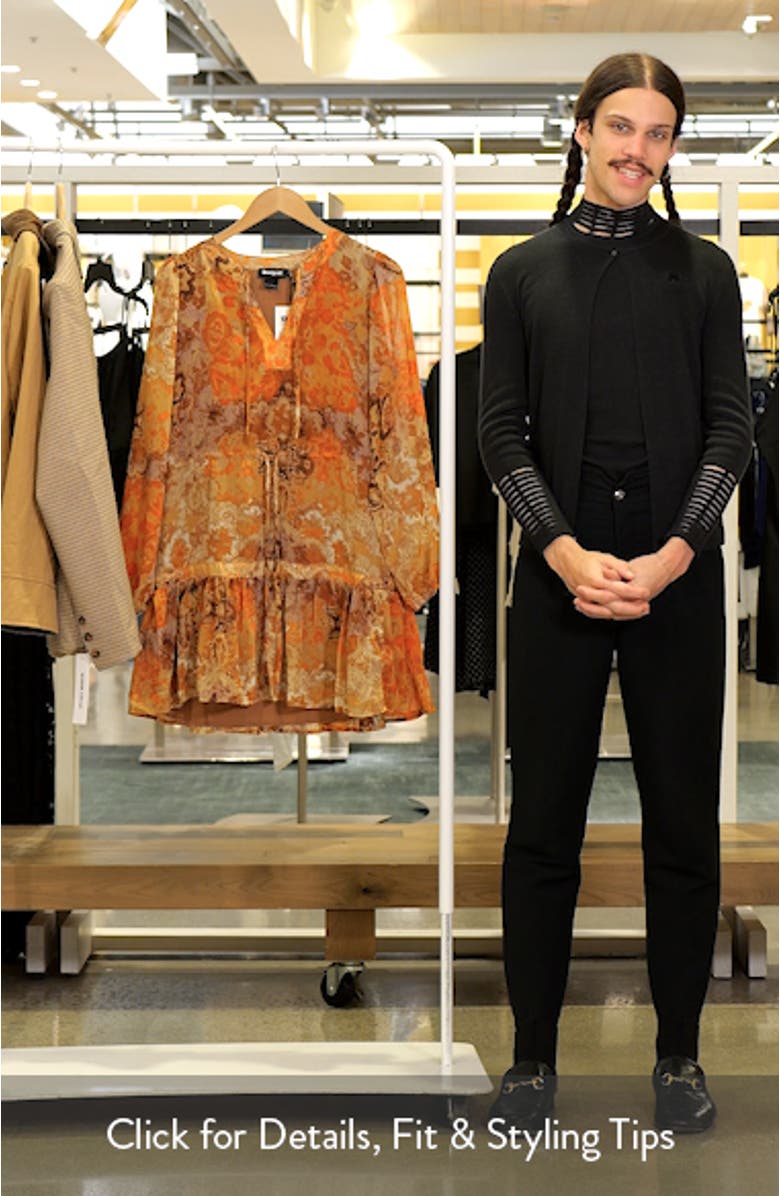 Boho Paisley Long Sleeve Dress, sales video thumbnail