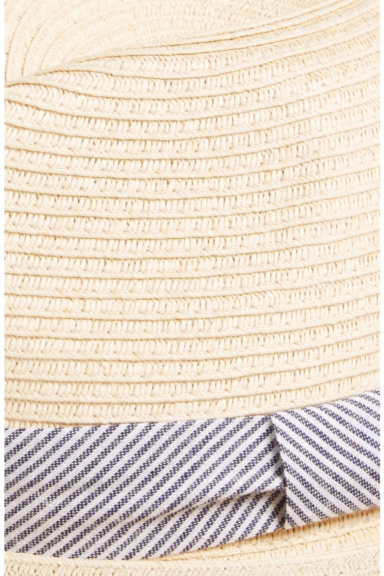'Fireball' Straw Fedora, Alternate, color, NATURAL