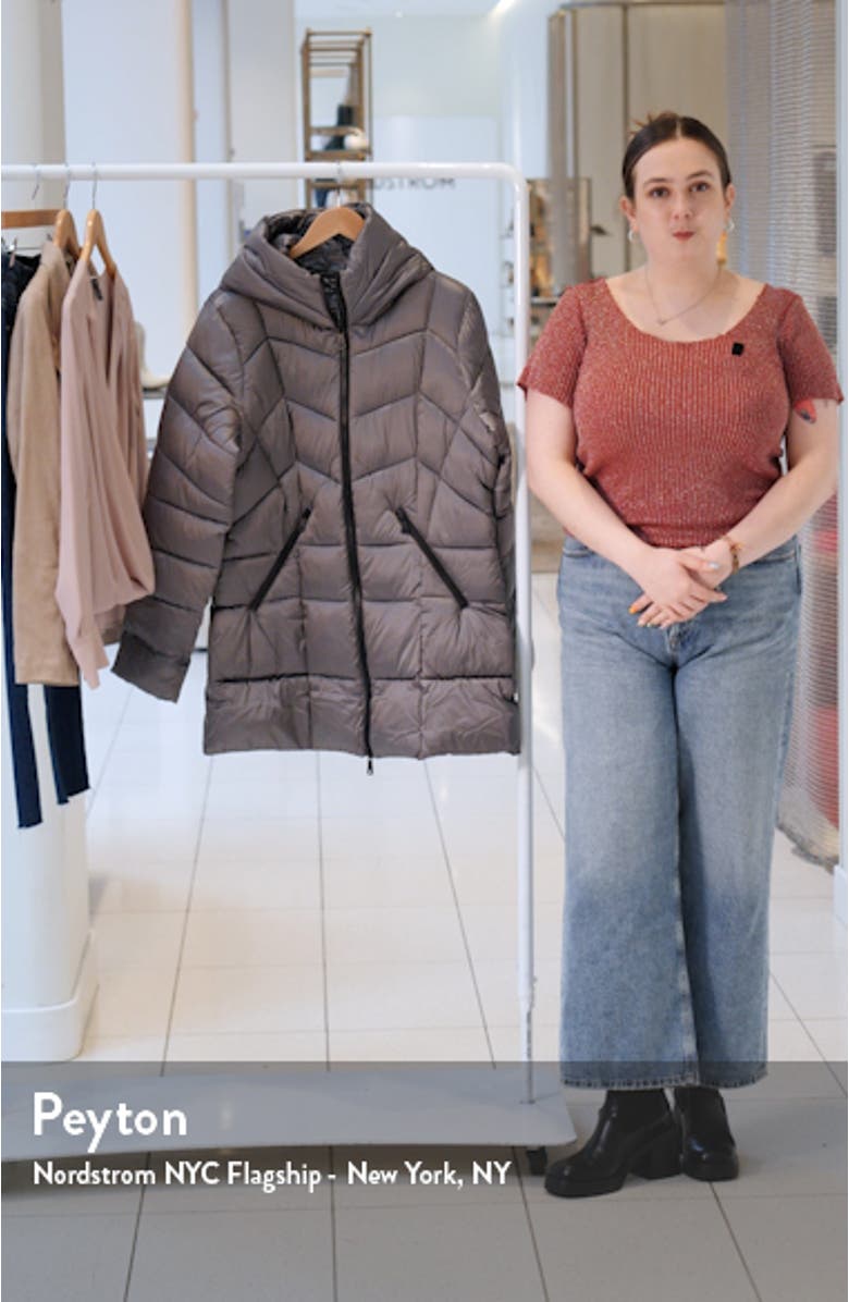 Metallic Hooded Walker Coat, sales video thumbnail