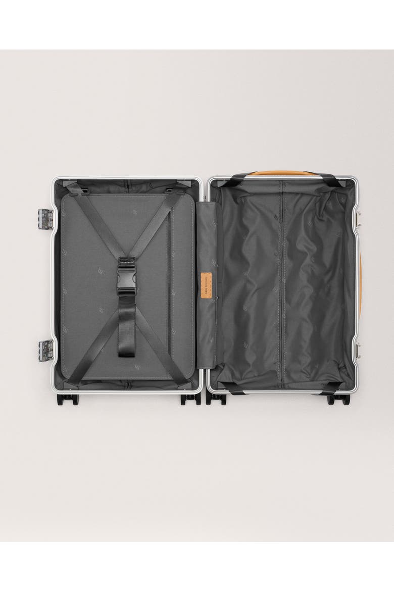 The Carry-on Suitcase, Alternate, color, Silver / Tan