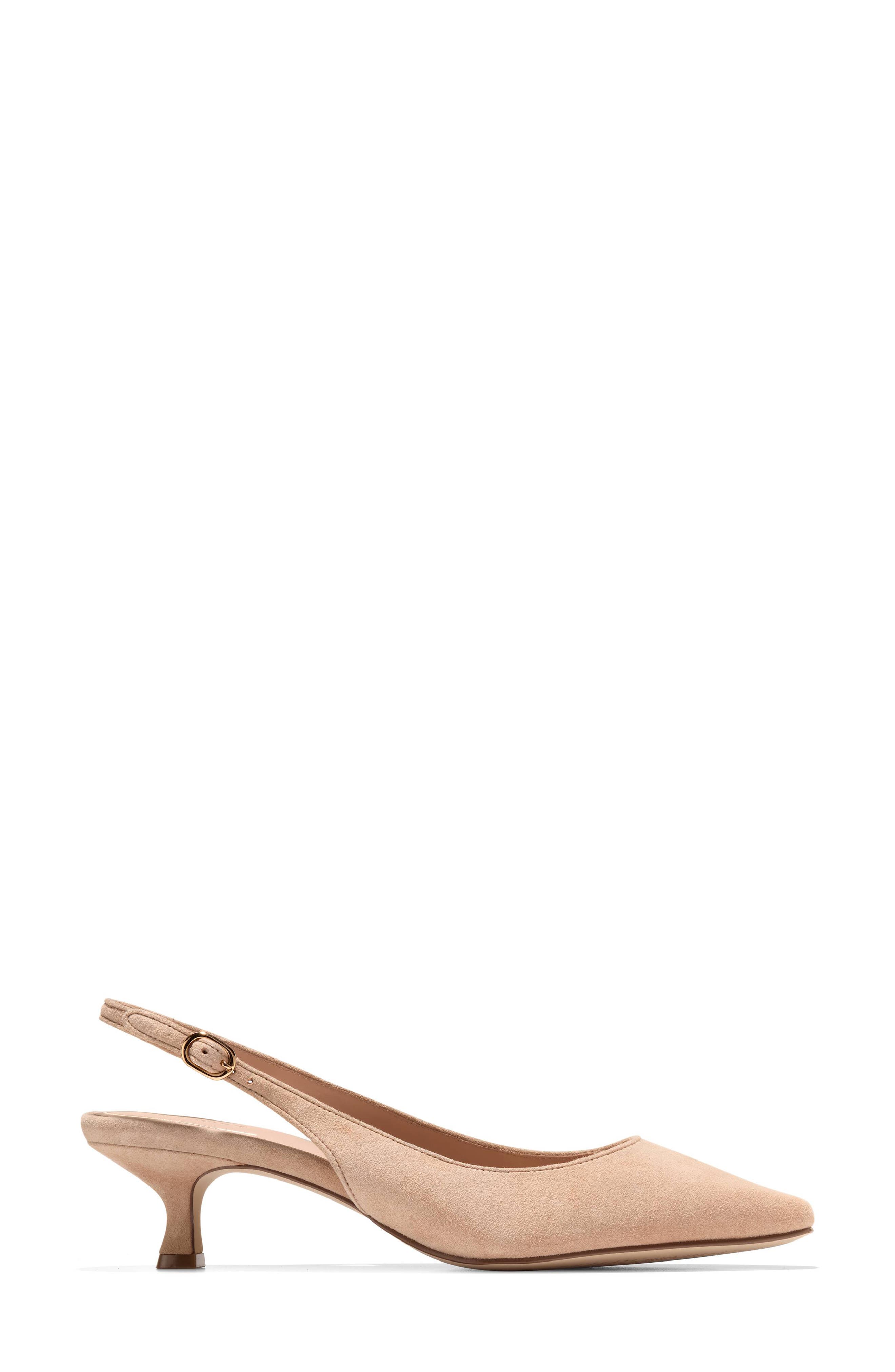 Tyldie Kitten Heel Slingback Pump, Alternate, color, TUSCAN SAND SUEDE