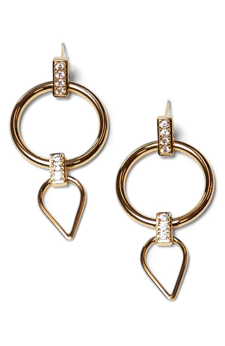 Jules Smith Double Drop Earrings, Main, color, 