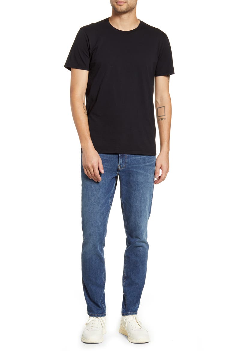 The Cotton Crew T-Shirt, Alternate, color, TRUE BLACK