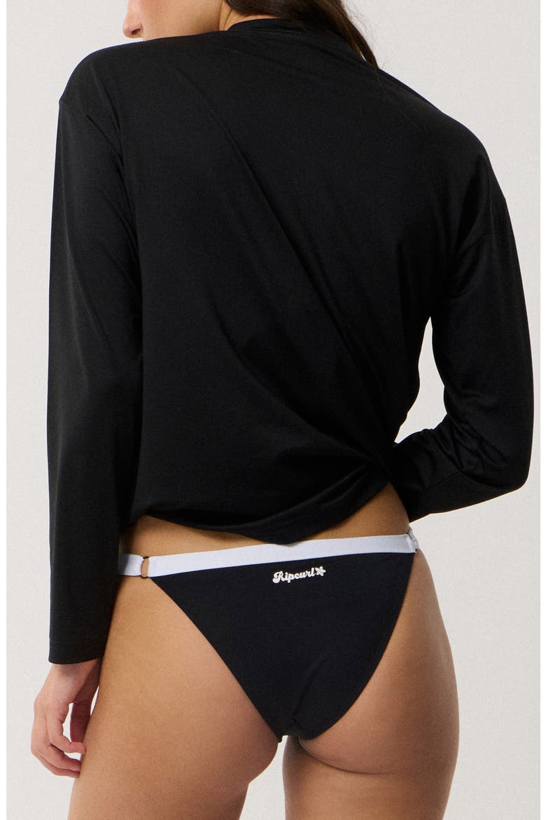 Classic Surf Long Sleeve Rashguard, Alternate, color, BLACK