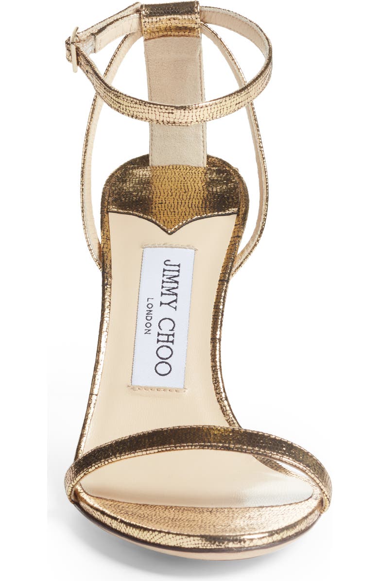 Jimmy Choo Minny Metallic Sandal, Alternate, color,