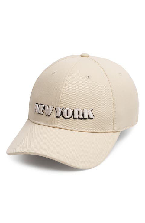 Harlow Embroidered Cotton Twill Baseball Cap