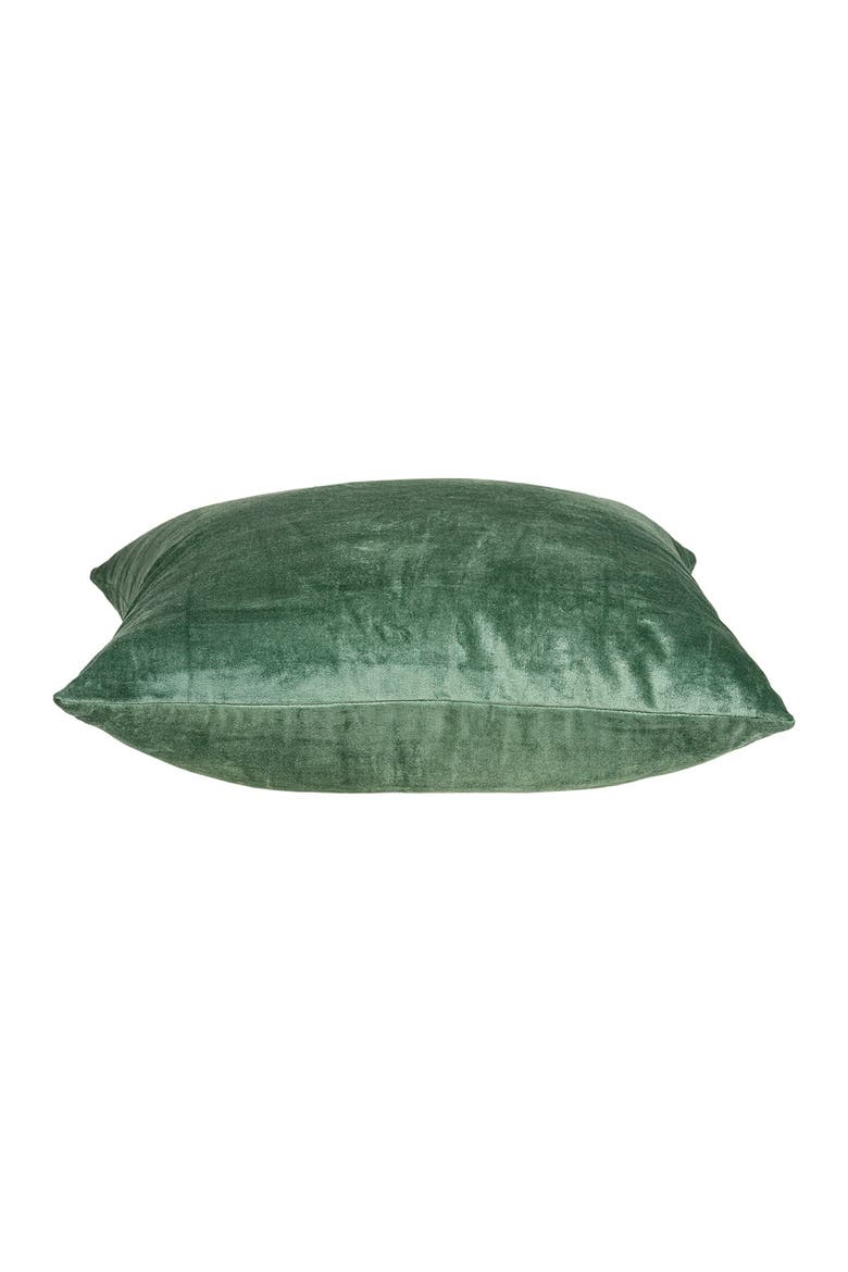 Transitional Solid Throw Pillow, Alternate, color, GREEN