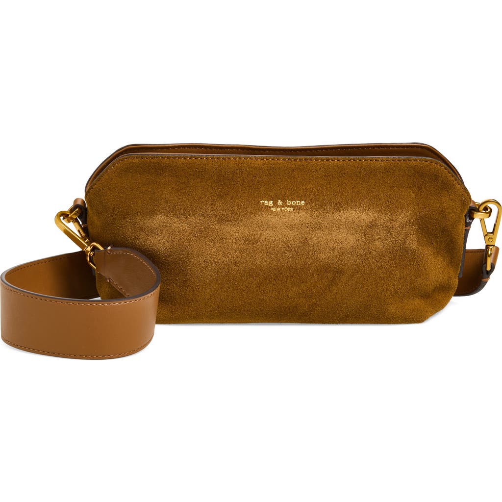 Rag & Bone Gramercy Genuine Suede Crossbody Bag In Brown