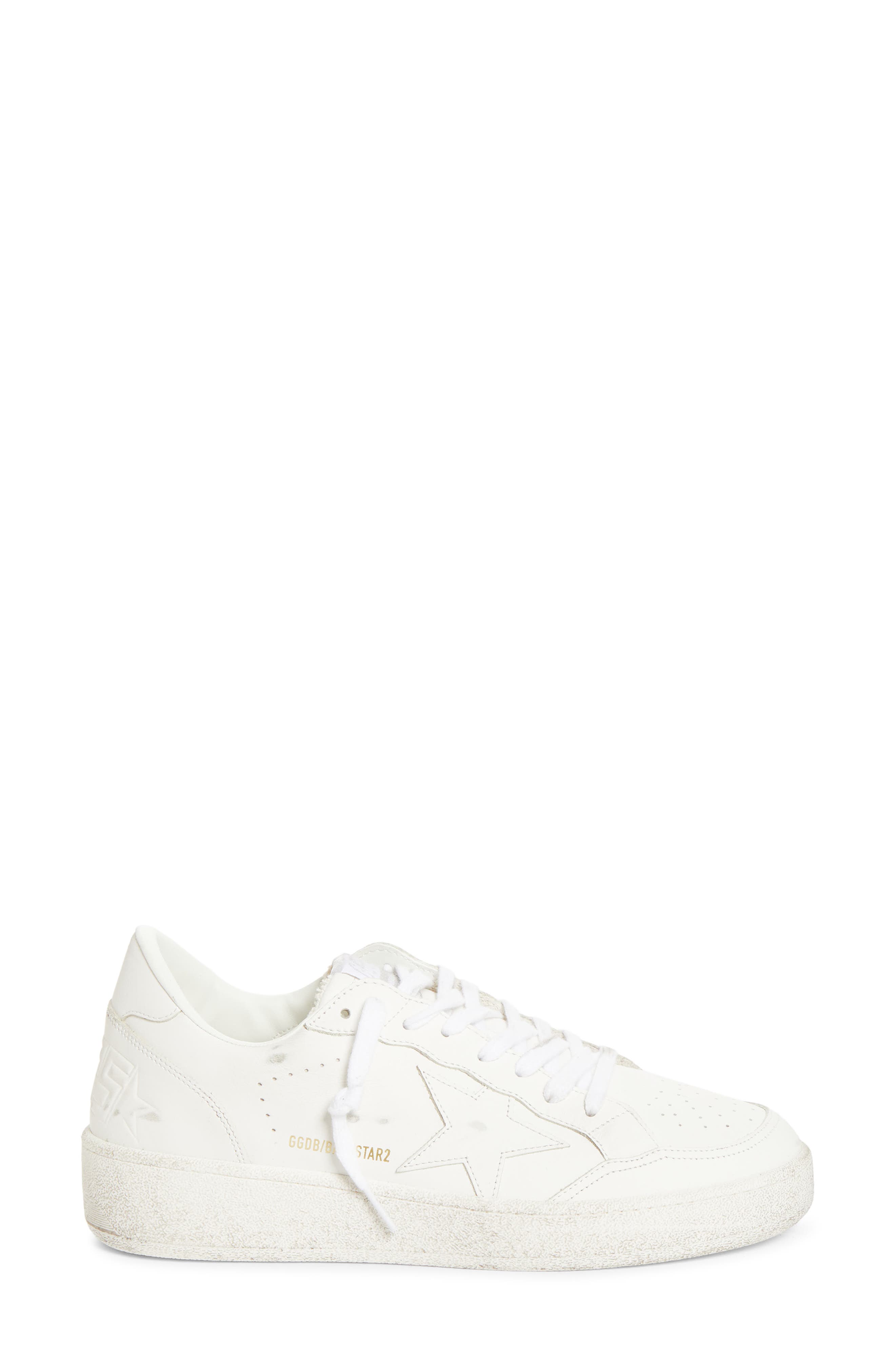 Golden Goose Ball Star 2 Sneaker, Alternate, color, Optic White