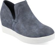 Journee Collection Cardi Wedge Platform Sneaker - Wide Width