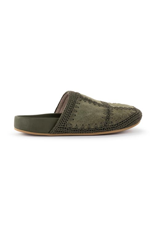 The Sak Bolinas Suede Clog Shoe In Green
