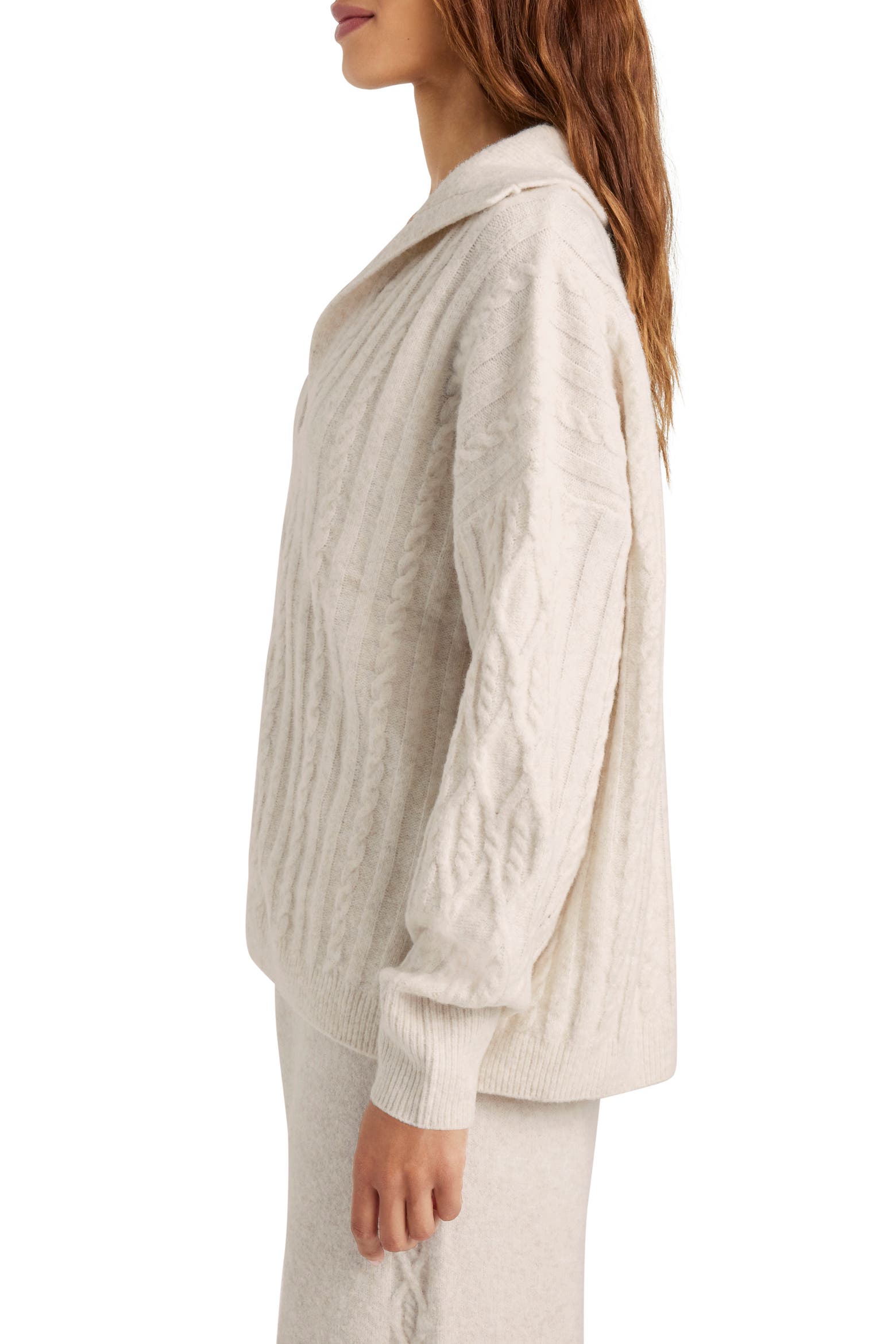 Splanded Splendid Stassi Cable Polo Sweater (Women) | Nordstromrack