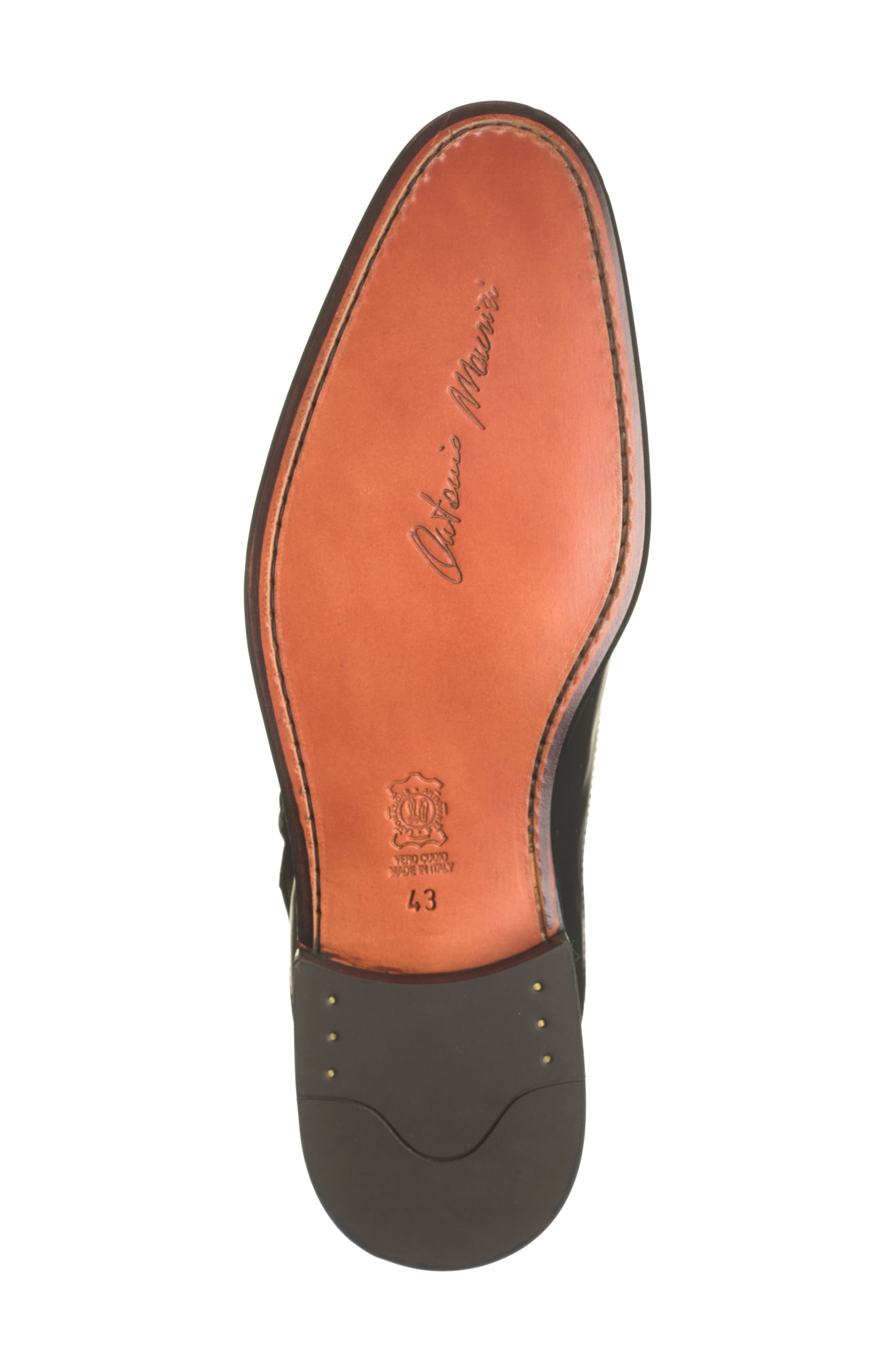 ANTONIO MAURIZI Cap Toe Monk Strap Shoe, Alternate, color, 