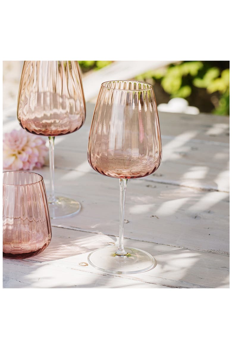 Francesca Water Glass, Alternate, color, PINK