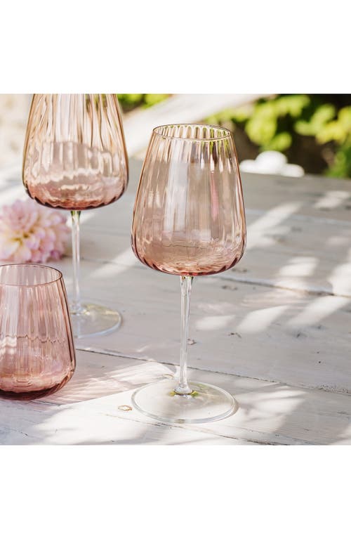 Vietri Francesca Water Glass In Pink
