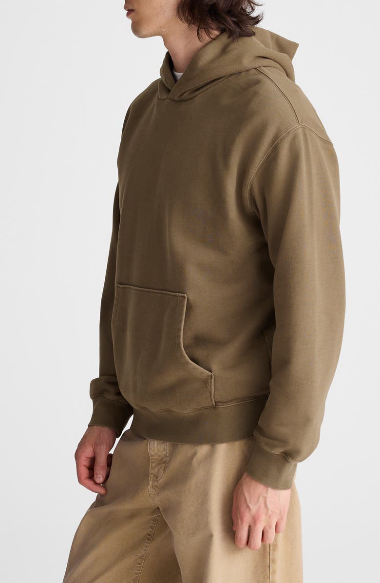 Madewell Woodland Brushed Terry Hoodie, Alternate, color, Raw Umber