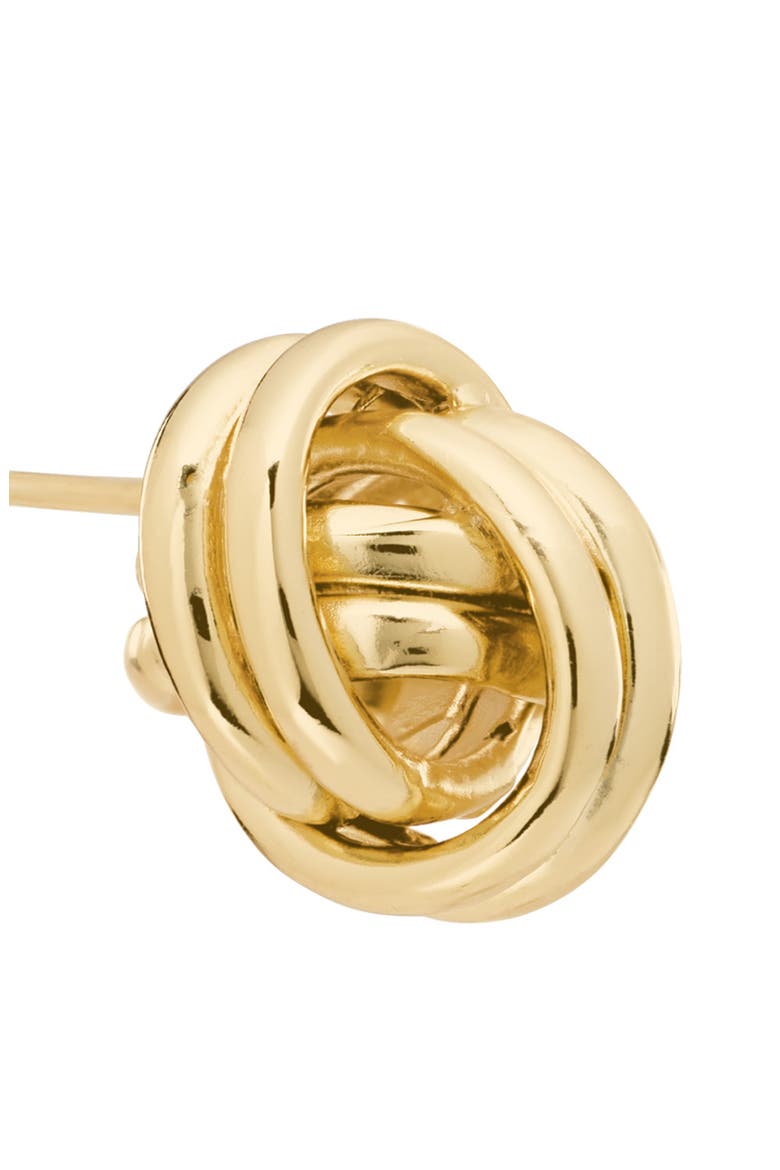 Knot Stud Earrings, Alternate, color, GOLD