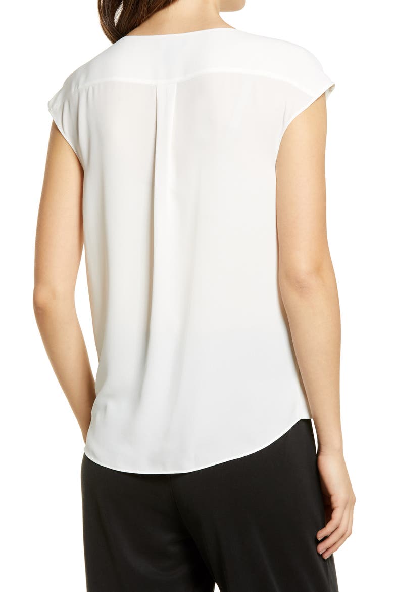 Surplice Blouson Top, Alternate, color, IVORY CLOUD