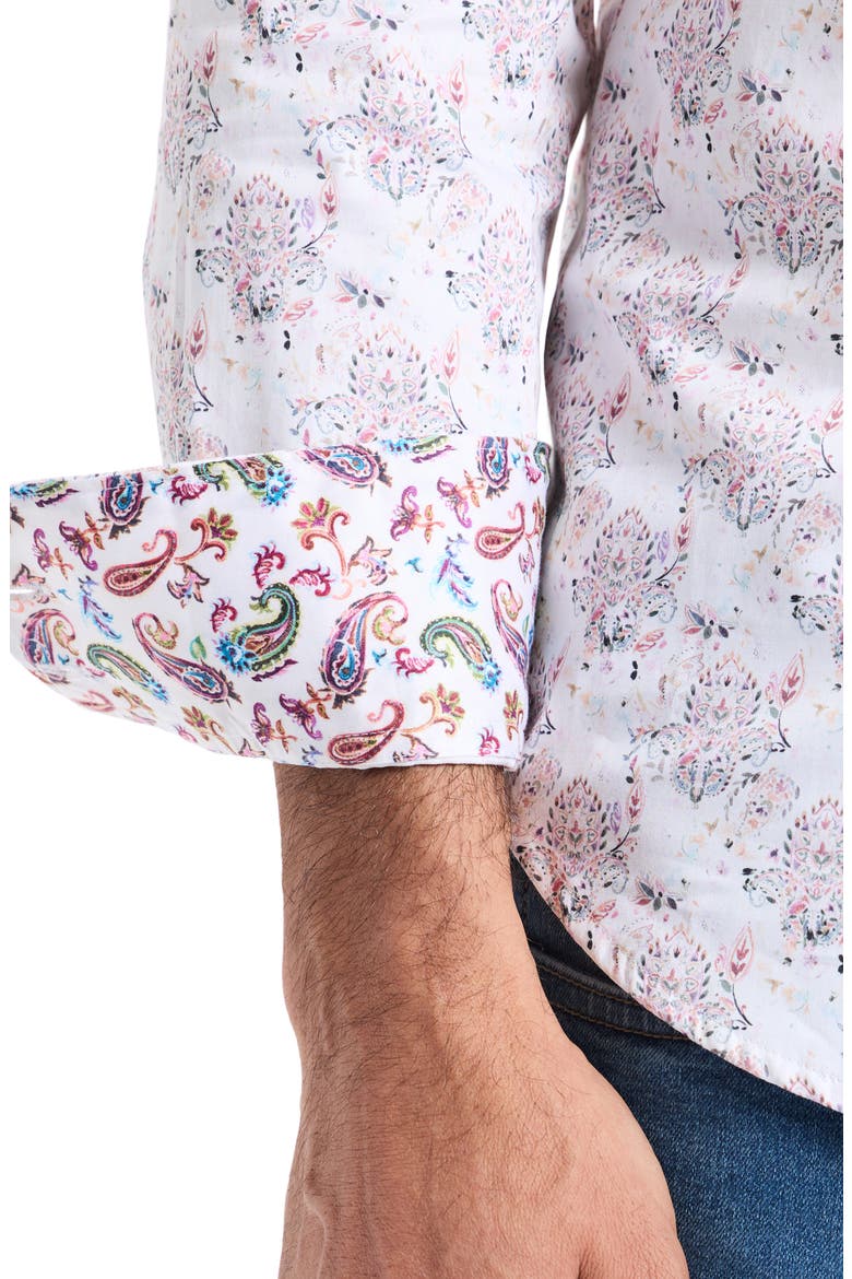 Lurken Cotton Button-Up Shirt, Alternate, color, MULTI