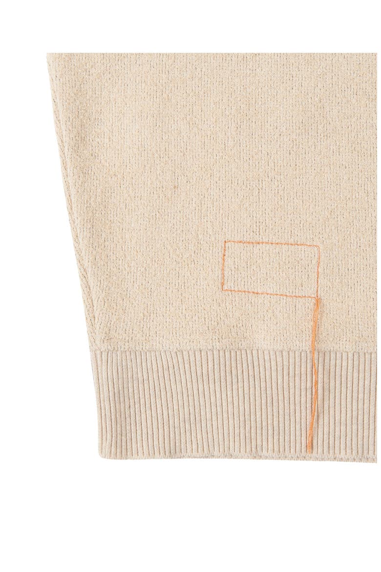 Colette Cotton Sweatshirt, Alternate, color, Ecru