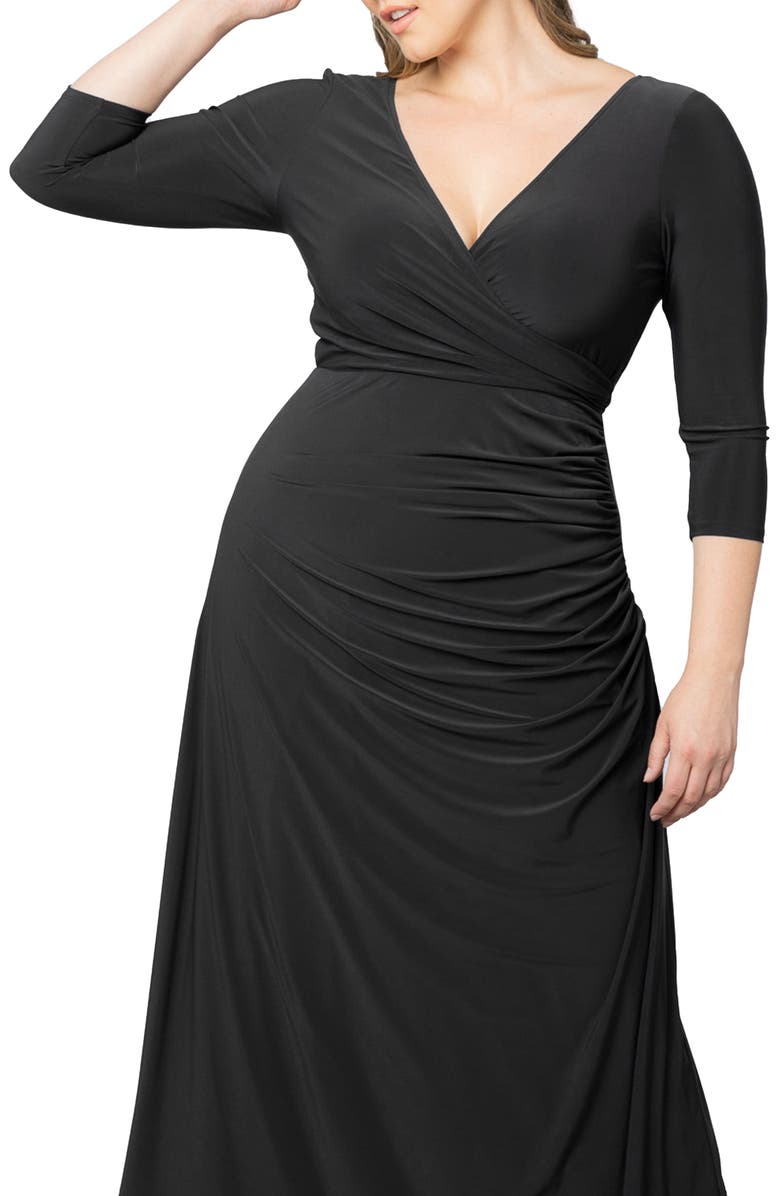 Kiyonna Gala Glam Cold Shoulder Gown, Alternate, color, 