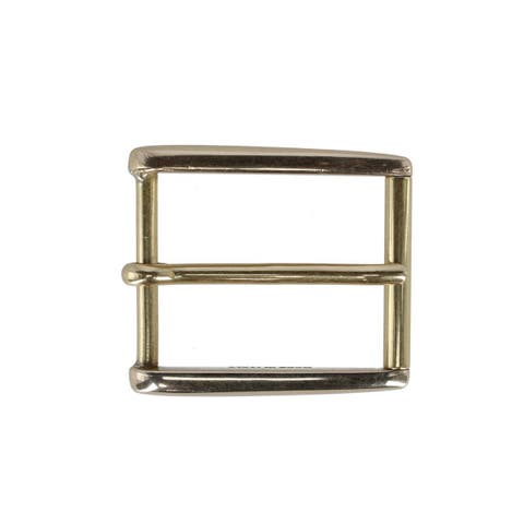 35mm Rectangular Classic Solid Brass Roller Harness Belt Buckle