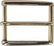 Trafalgar 35mm Rectangular Classic Solid Brass Roller Harness Belt Buckle