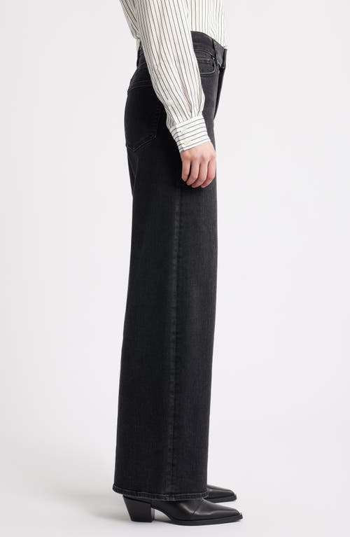 Frame Le Slim Palazzo High Waist Wide Leg Jeans In Black