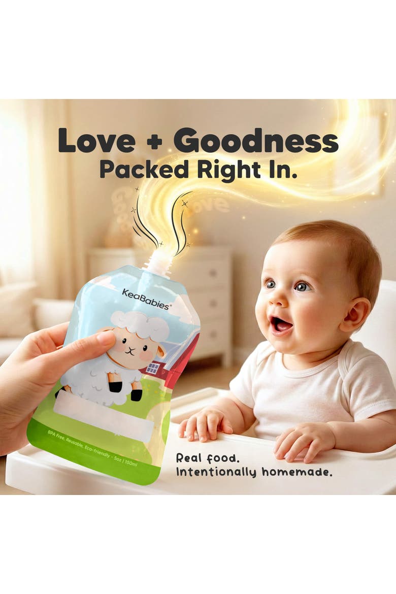 12-Pack Prep Reusable Food Pouches, Alternate, color, Lil Barn