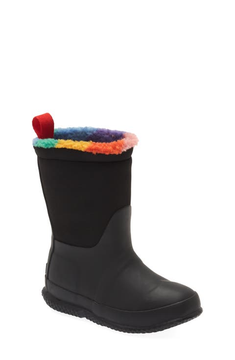 Kids' Rainbow Fleece Snow Boot