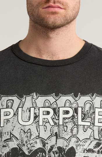 Textured Inside Out Cotton Graphic T-Shirt
