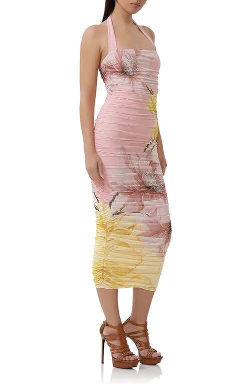 AFRM AFRM INDINA FLORAL MESH BODY-CON MAXI DRESS