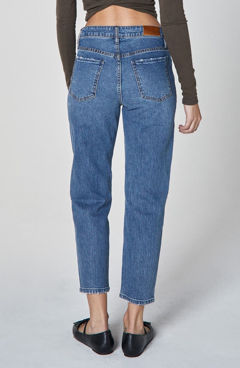 Unpublished Debbie Express High Waist Slim Tapered Ankle Jeans, Alternate, color, Medium Blue