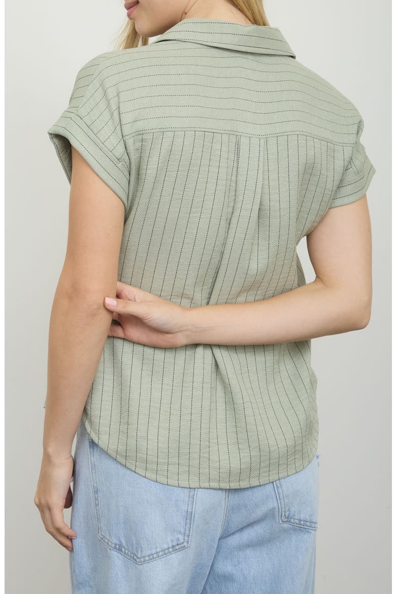 Stripe Pocket Shirt, Alternate, color, LIGHT OLIVE