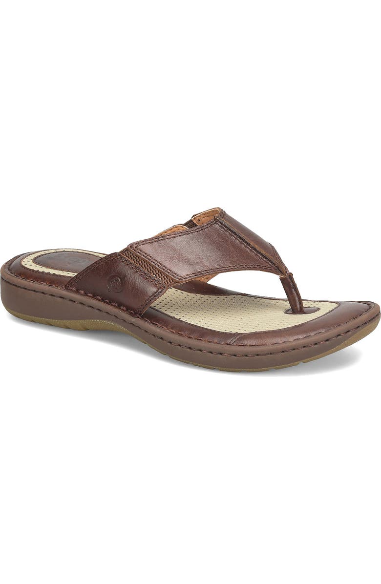 Børn Corvo Flip Flop, Main, color, Tan Fullgrain