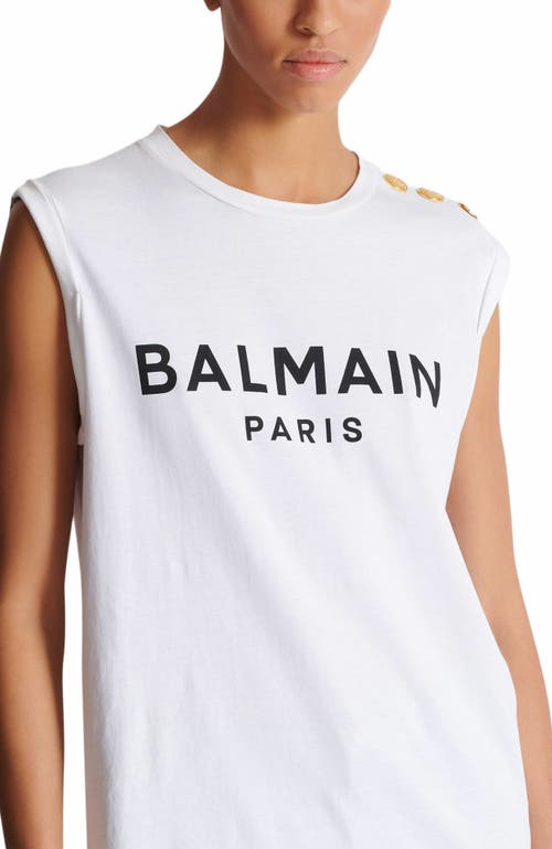 Balmain White T-shirt In Multi