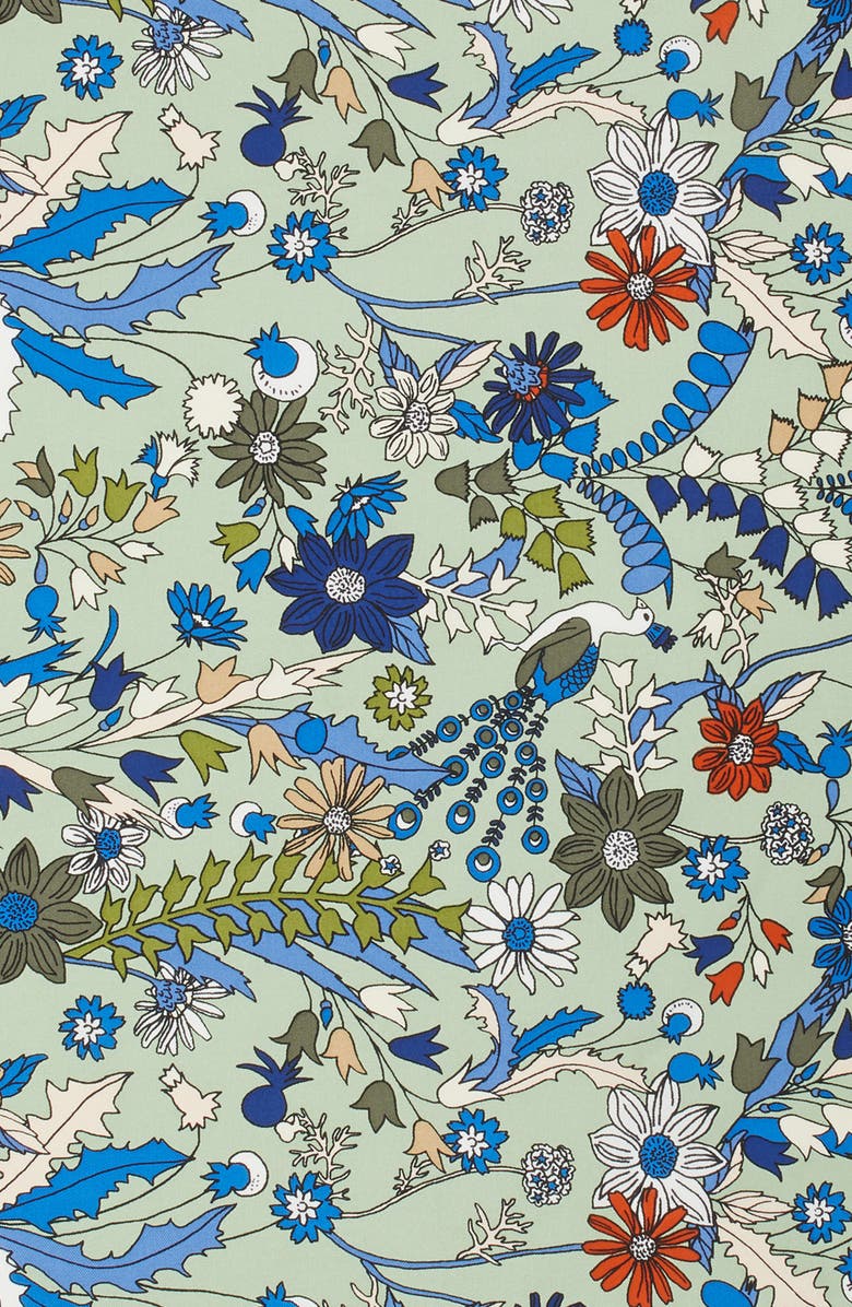 Tory Burch Meadow Folly Silk Scarf, Alternate, color, 