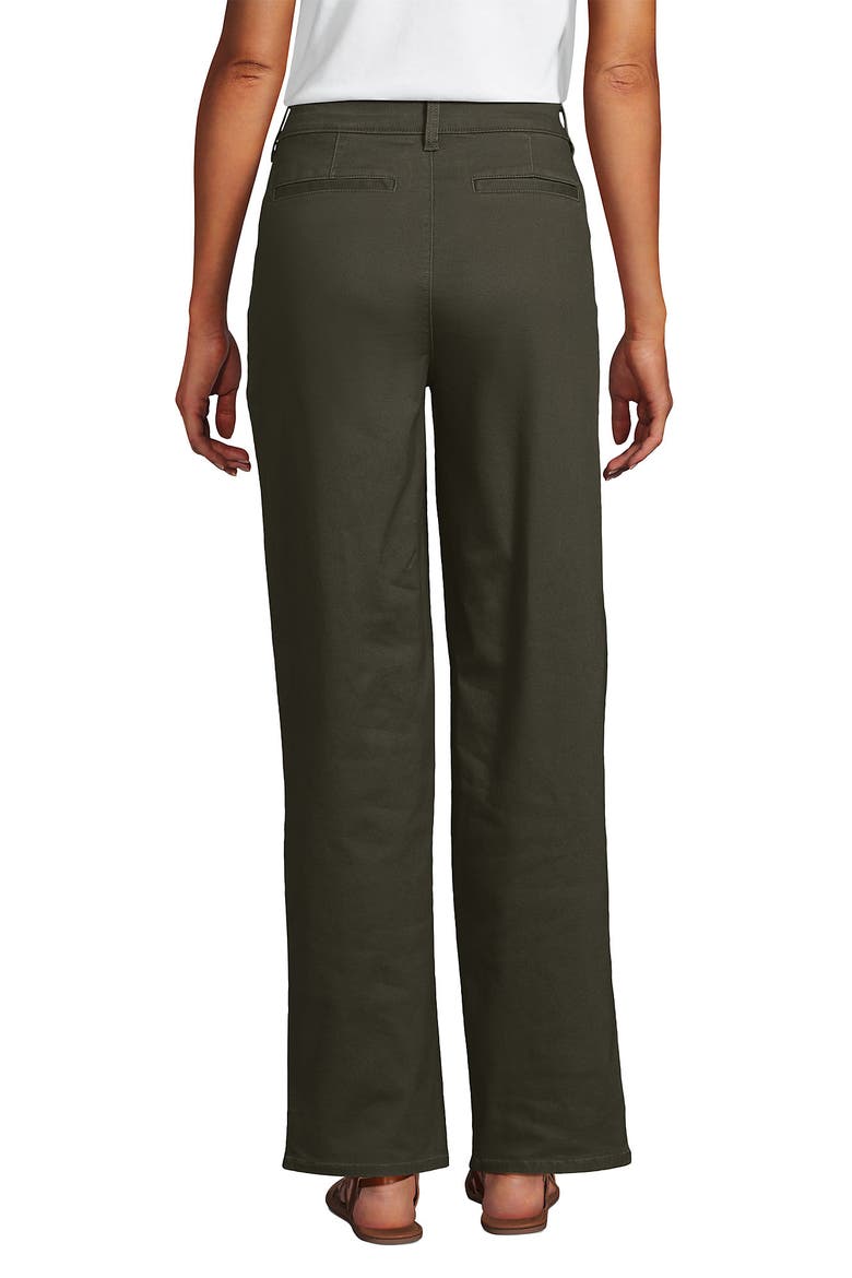 Chino High Rise Rail Straight Leg Pants, Alternate, color, Forest Moss