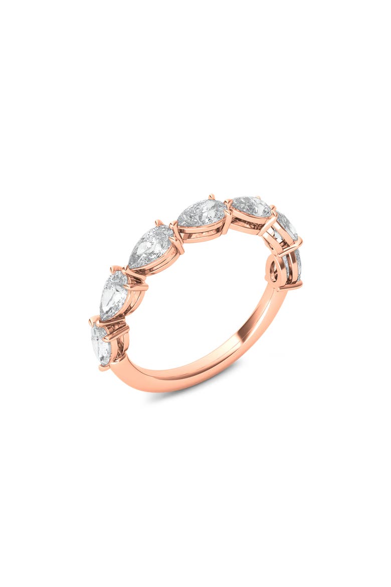 Pear Cut Lab Created Diamond Half Eternity Ring video