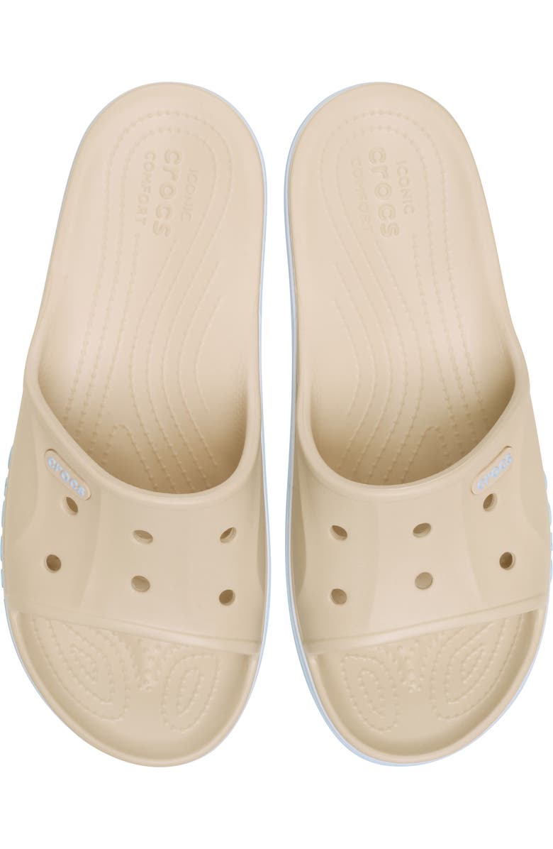CROCS Bayaband Slide Sandal, Alternate, color, Winter White/ Multi