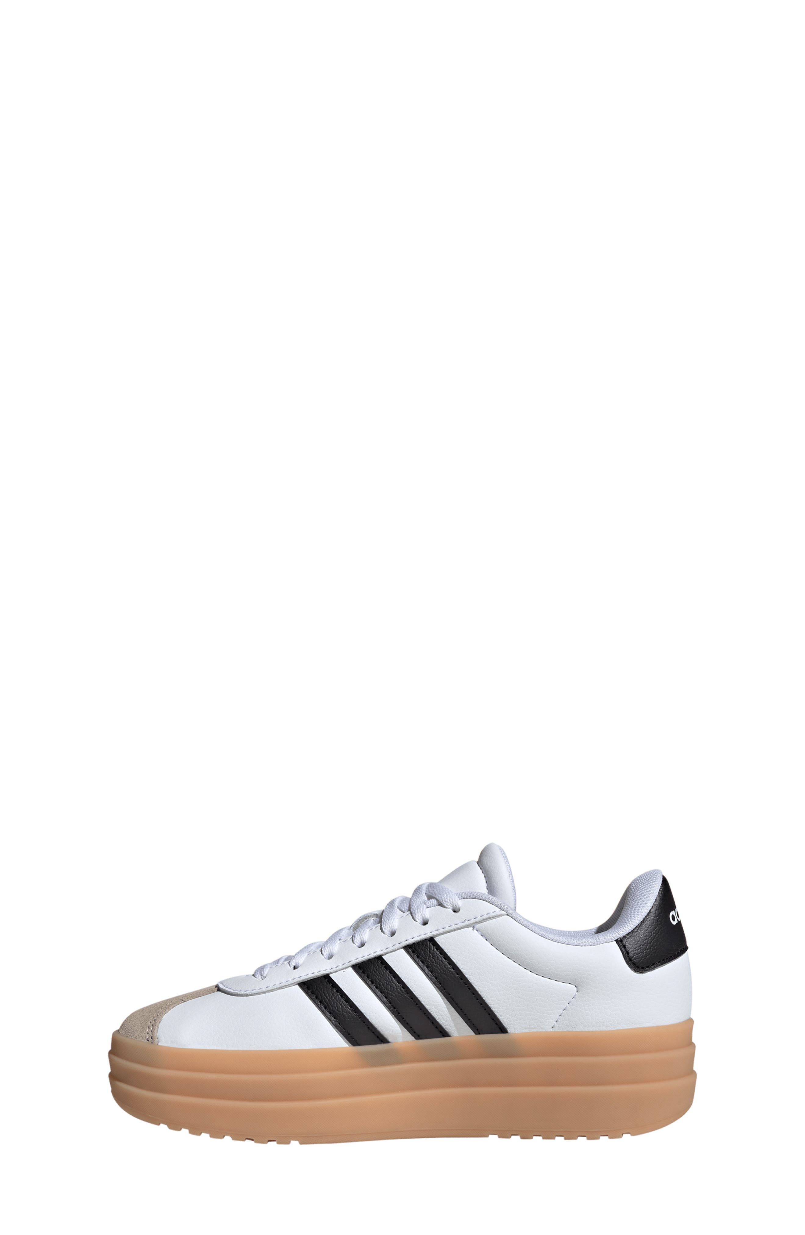 adidas Kids' VL Court Bold Lifestyle Sneaker, Alternate, color, Ftwwht/Cbl