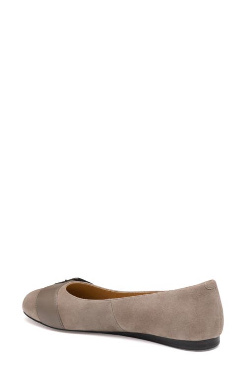 Johnston & Murphy Claire Ballet Flat In Gray