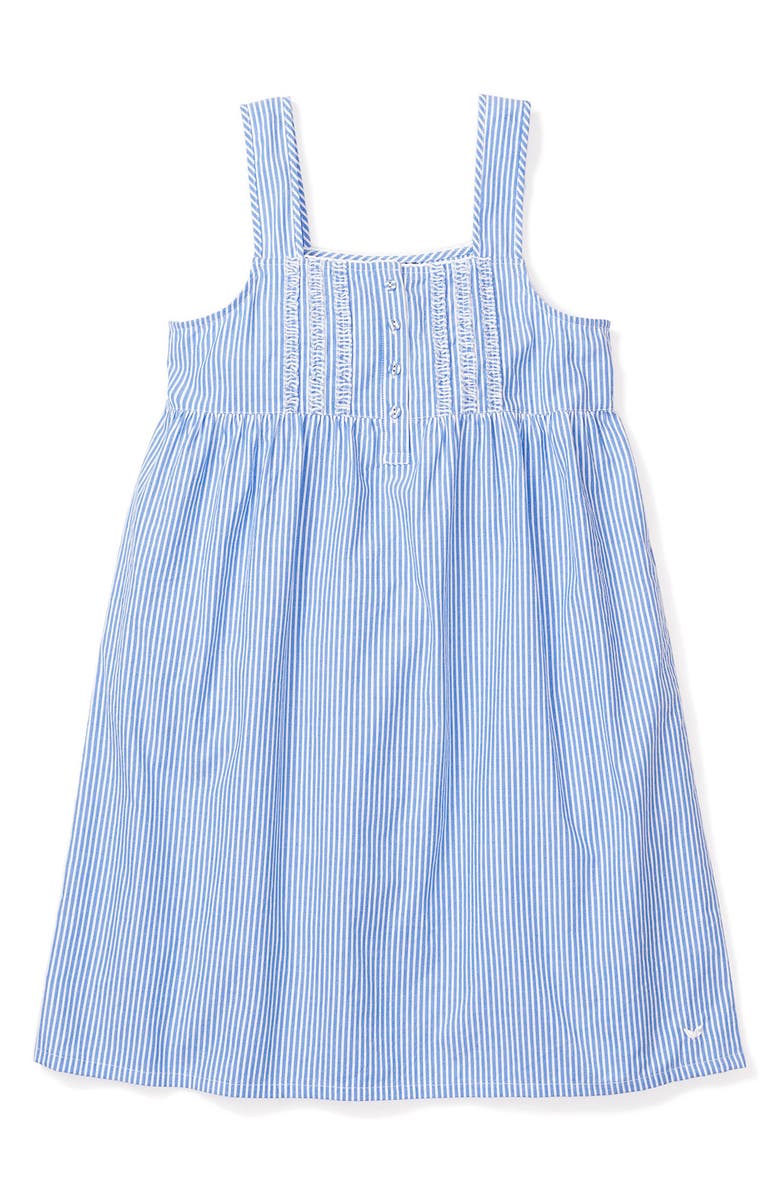 Petite Plume Stripe Cotton Nightgown, Alternate, color, 