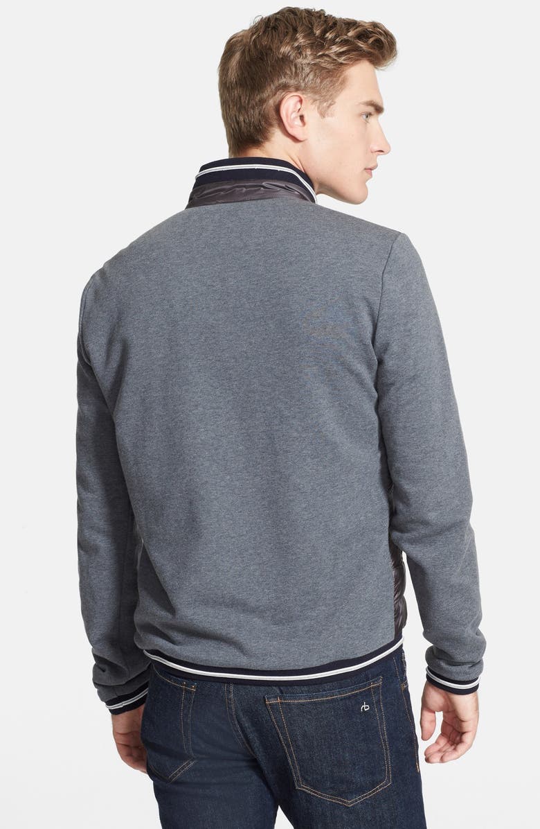 Moncler Quilted Front Down Varsity Jacket, Alternate, color,