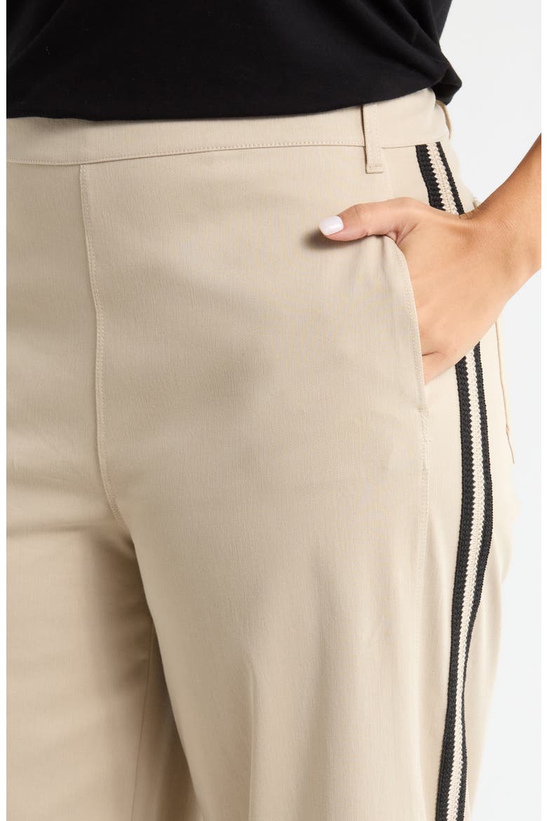 Brinne Side Stripe Pull-On Pants, Alternate, color, CRISP KHAKI