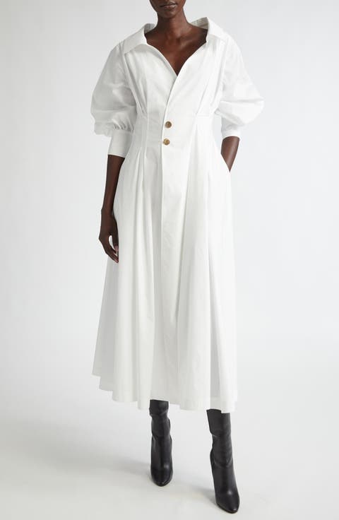 Isabela Long Sleeve Midi Shirtdress