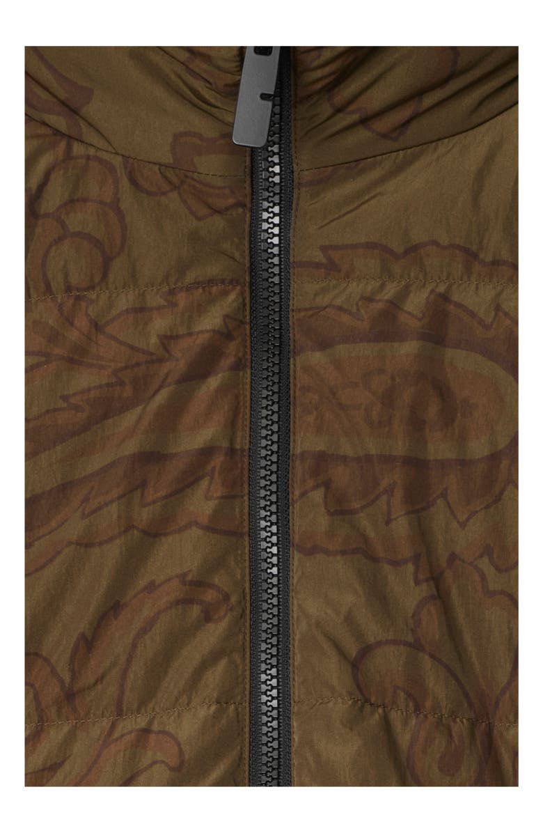 Burberry Reversible Paisley Nylon Puffer Jacket, Alternate, color, 