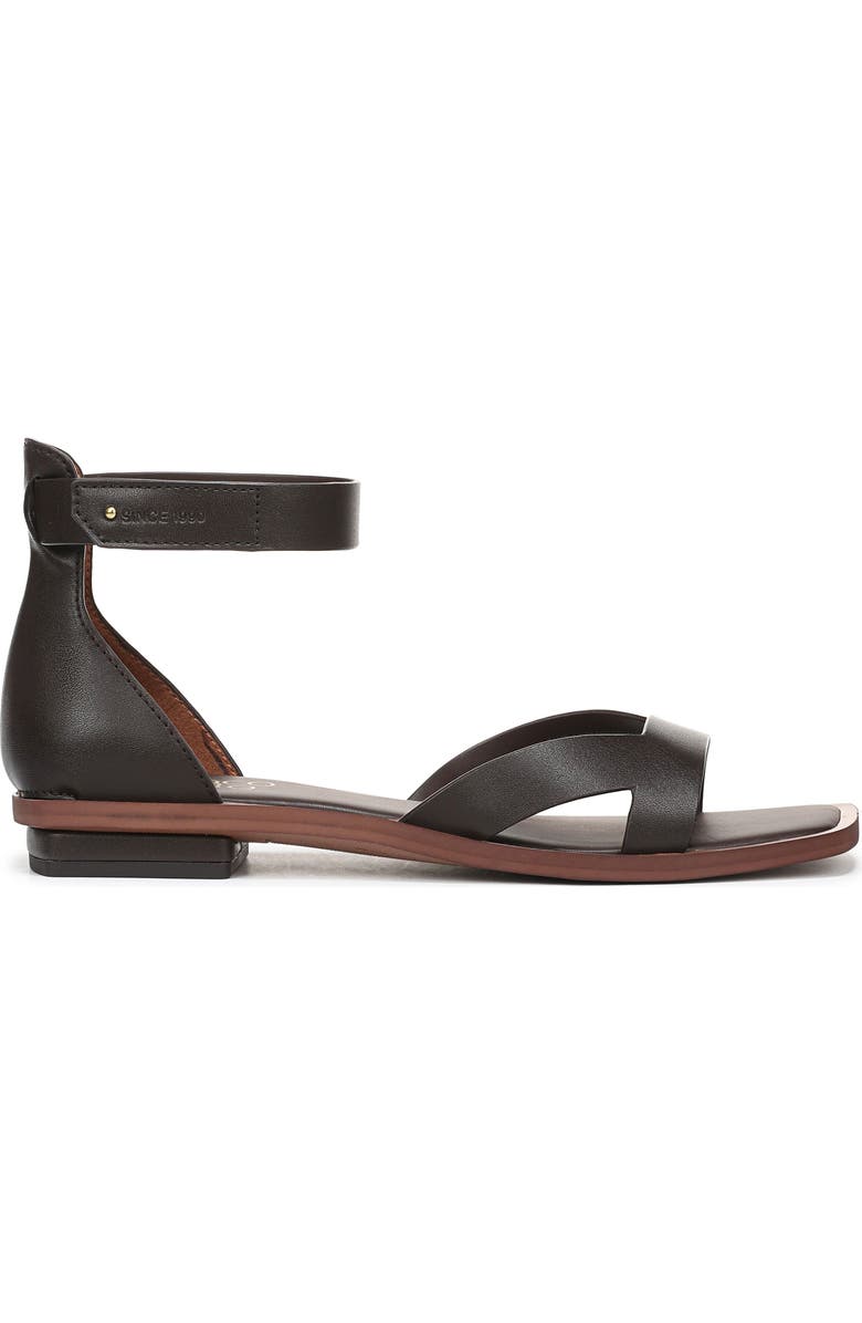 Franco Sarto Elisa Ankle Strap Sandal, Alternate, color, Chocolate Brown