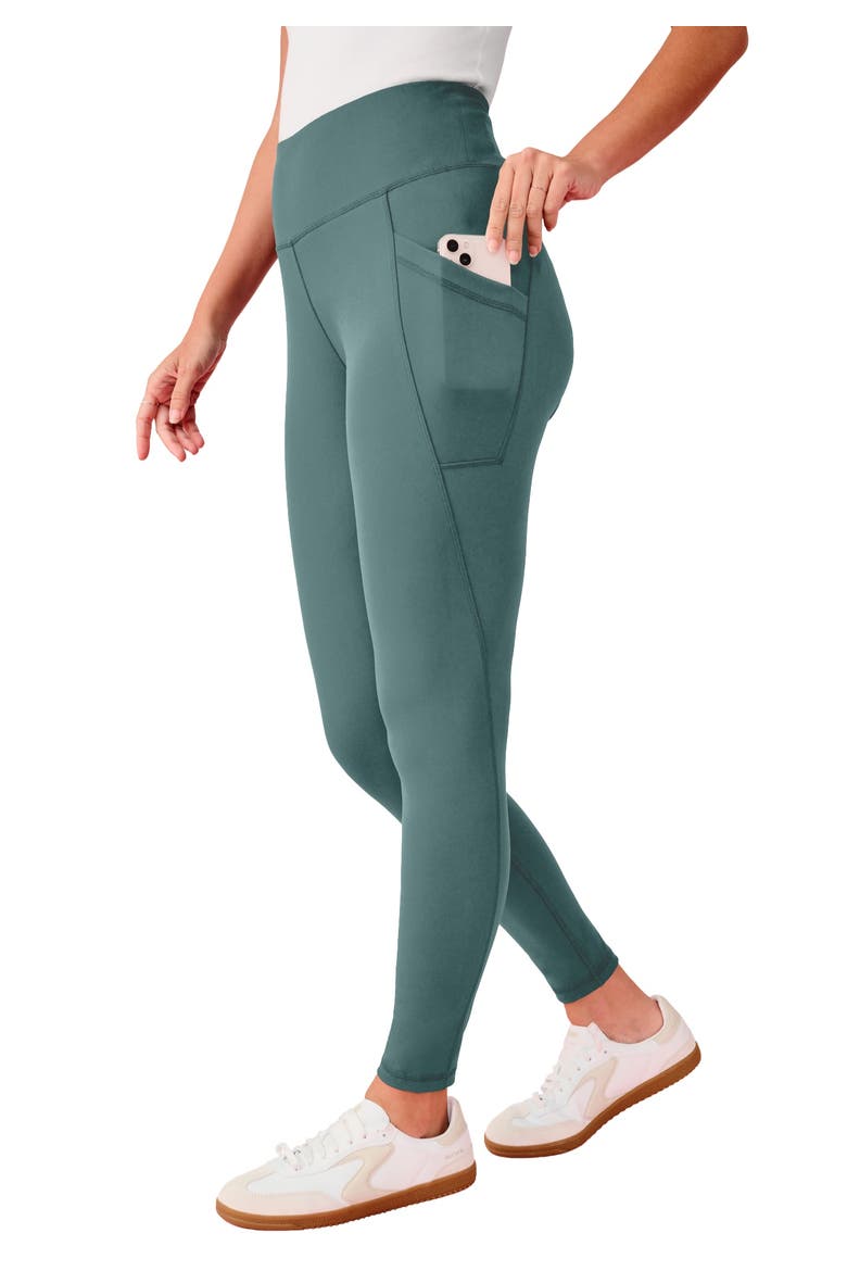 Soft Sculpt Side Pocket Legging, Main, color, COOL SAGE