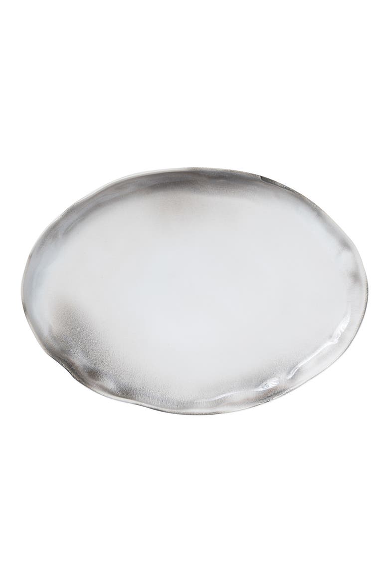 Large Aurora Stoneware Platter, Main, color, ASH